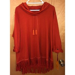 Ruby Rd. NWT Orange Half Sleeve Top